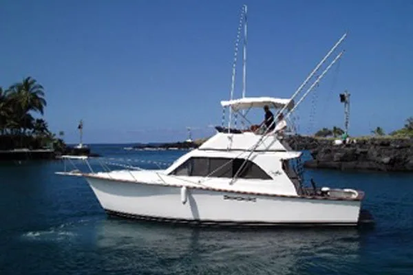 Medusa, a 38’ Ocean fishing charter boat in Kona, Hawaii