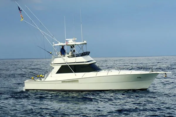 Silky, a 45’ Viking fishing charter boat in Kona, Hawaii